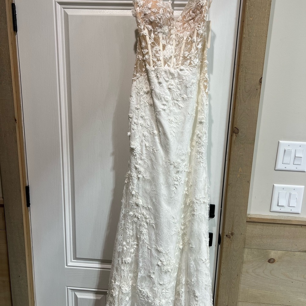 Elegant White Lace Gown